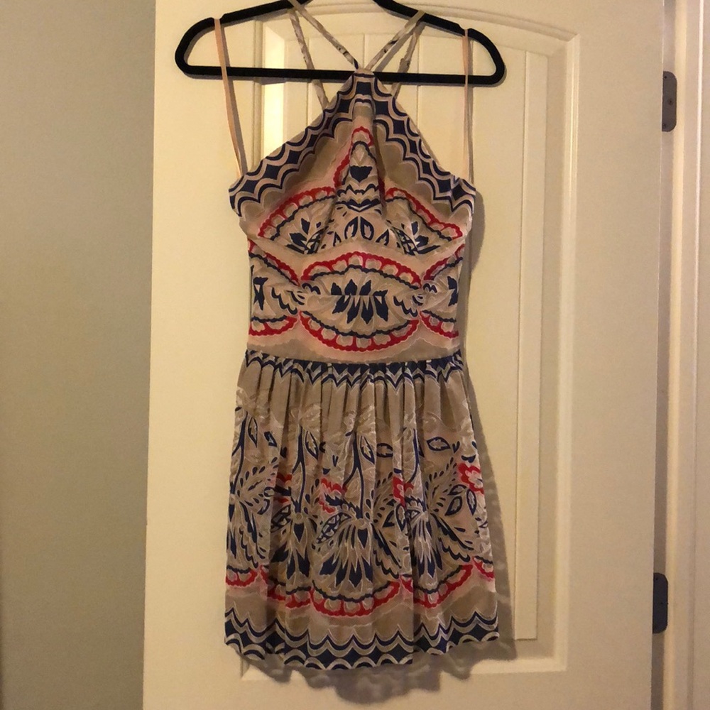 BCBG Maxazaria Halter Lace Dress